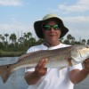 Anthony with a Redfish caught on a 1/4 oz. jig with a Berkley Gulp Shrimp