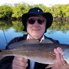 Norman with a big smile! Posing with his redfish